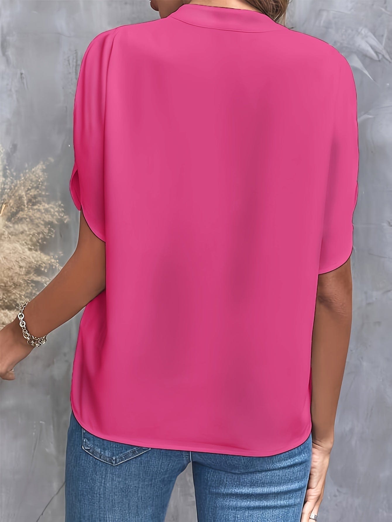Women's Business Casual Office Blouse | V-Neck