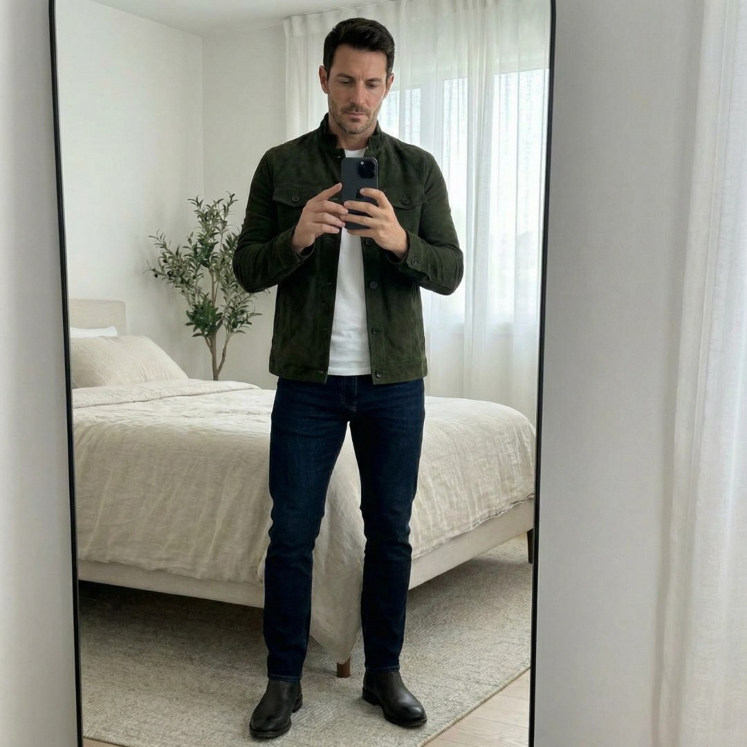 Men's Casual Trucker Jacket | Slim Fit