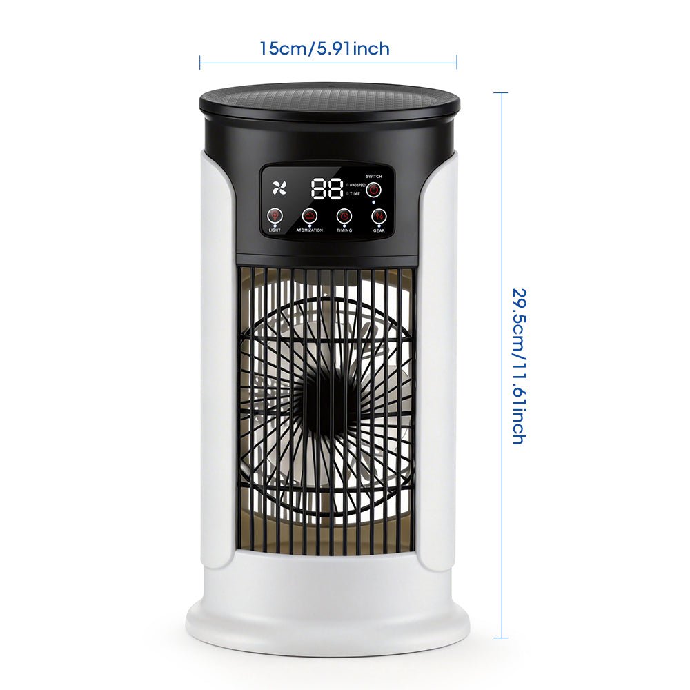 Multi-Functional 3-in-1 Portable Air Cooler with Humidifier and LED Night Light