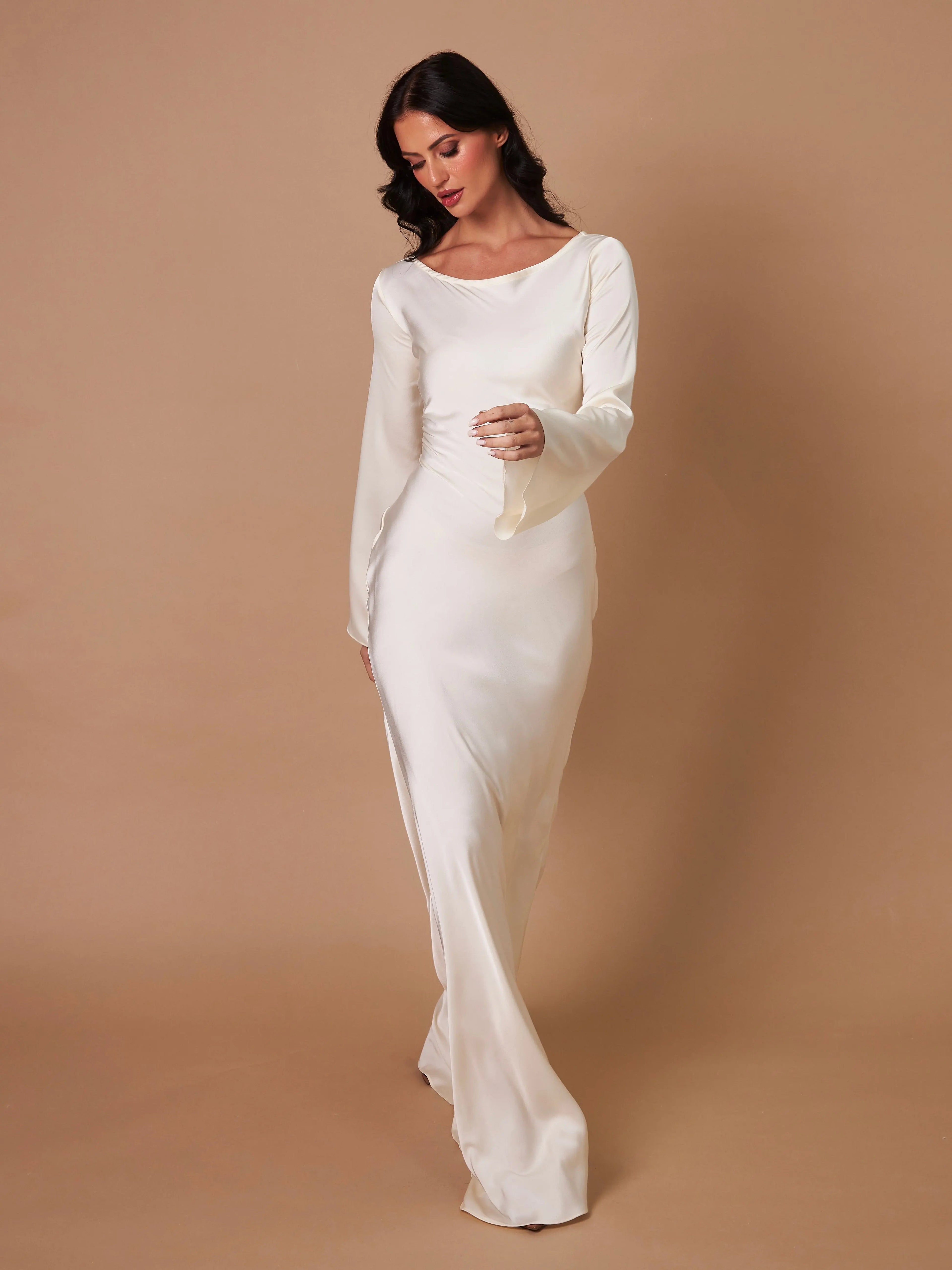 Maxi Mermaid Style Dress for Wedding Guests