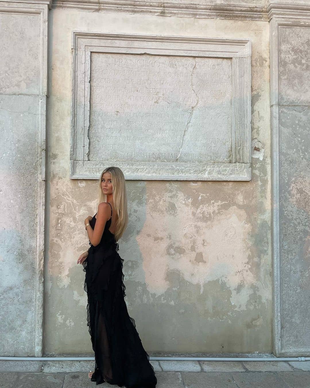 Ruffle Maxi Dress with Spaghetti Straps for Women - Pamela