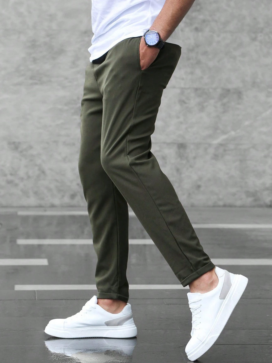 Men's Slim Fit Joggers with Drawstring