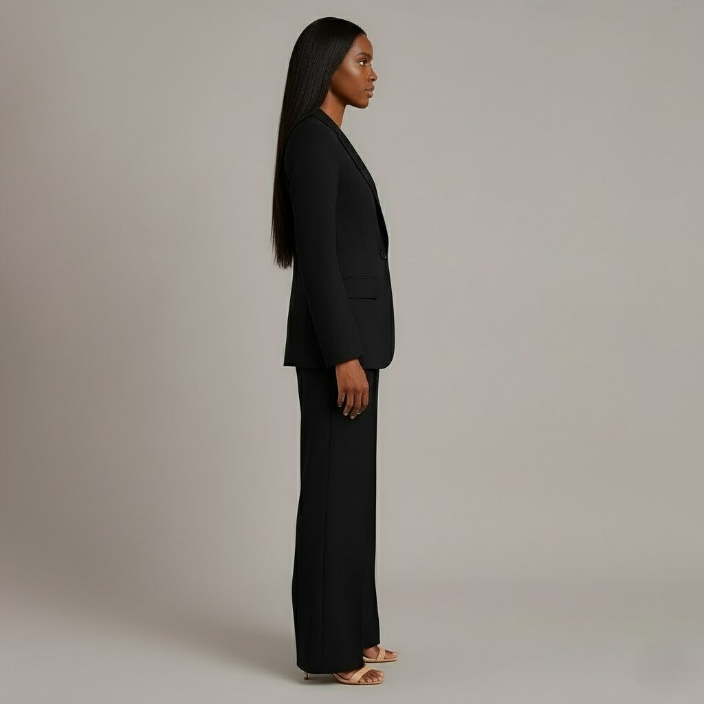 Tailored Long Women's Formal Suit Set