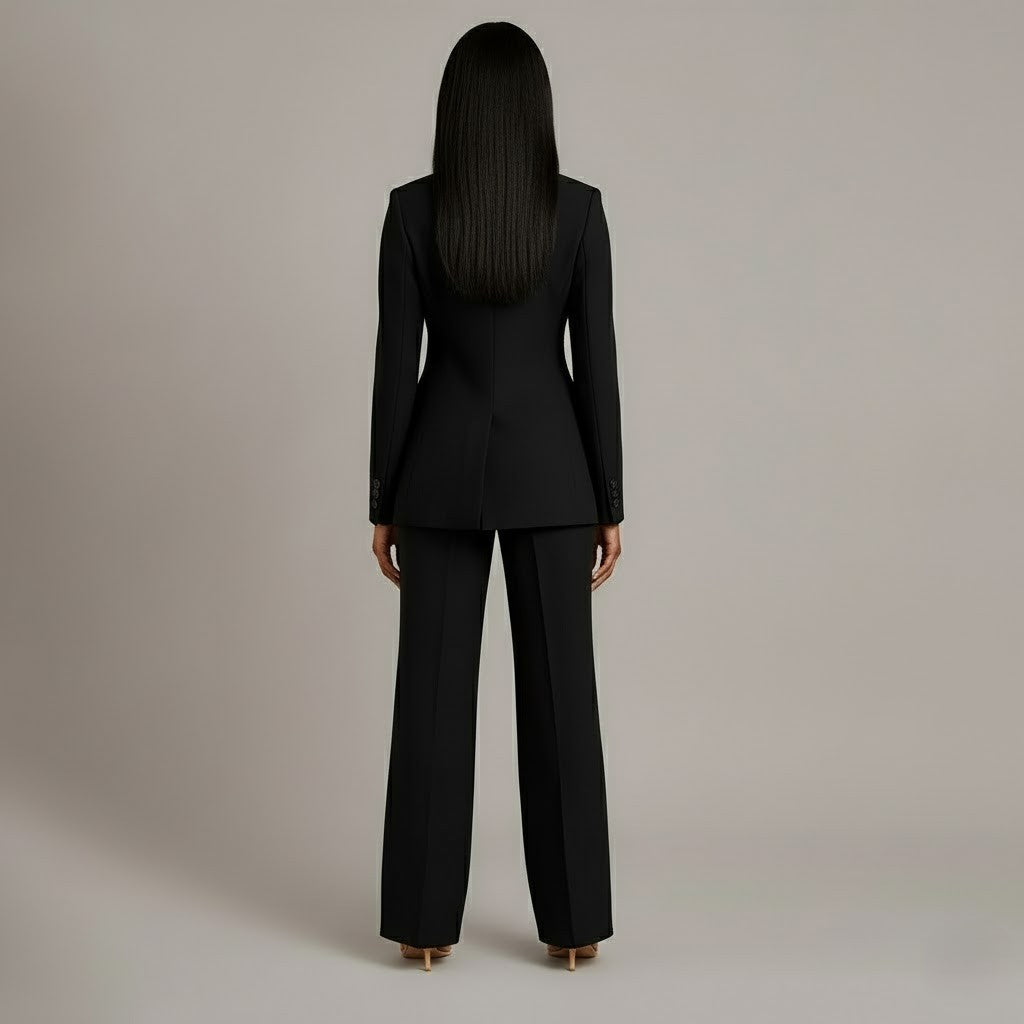 Tailored Long Women's Formal Suit Set