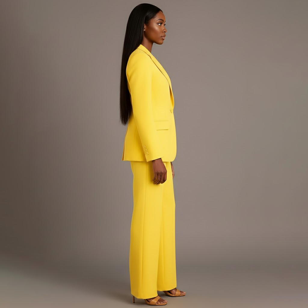 Tailored Long Women's Formal Suit Set
