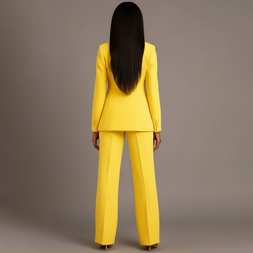 Tailored Long Women's Formal Suit Set