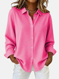 Women’s Relaxed Fit Button-Down Blouse | Long Sleeve