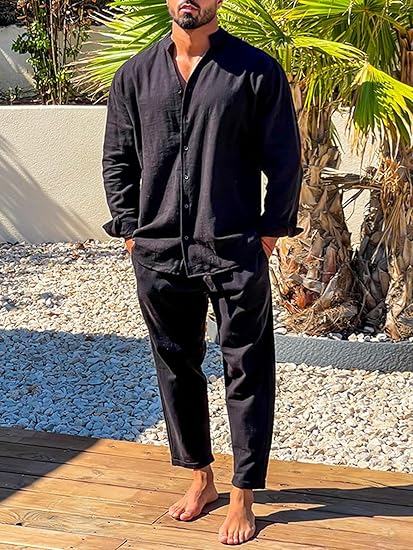 Men's Summer Two-Piece Outfit | Shirt and Pants
