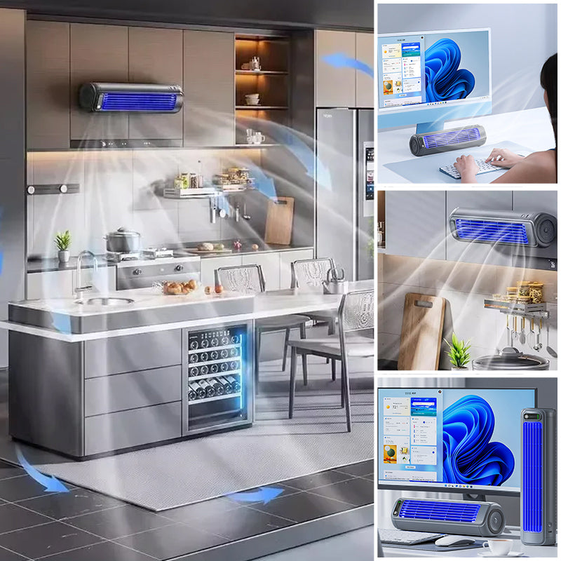 Compact Wall-Mountable Air Conditioner with Quick Cooling and Extended Battery Life