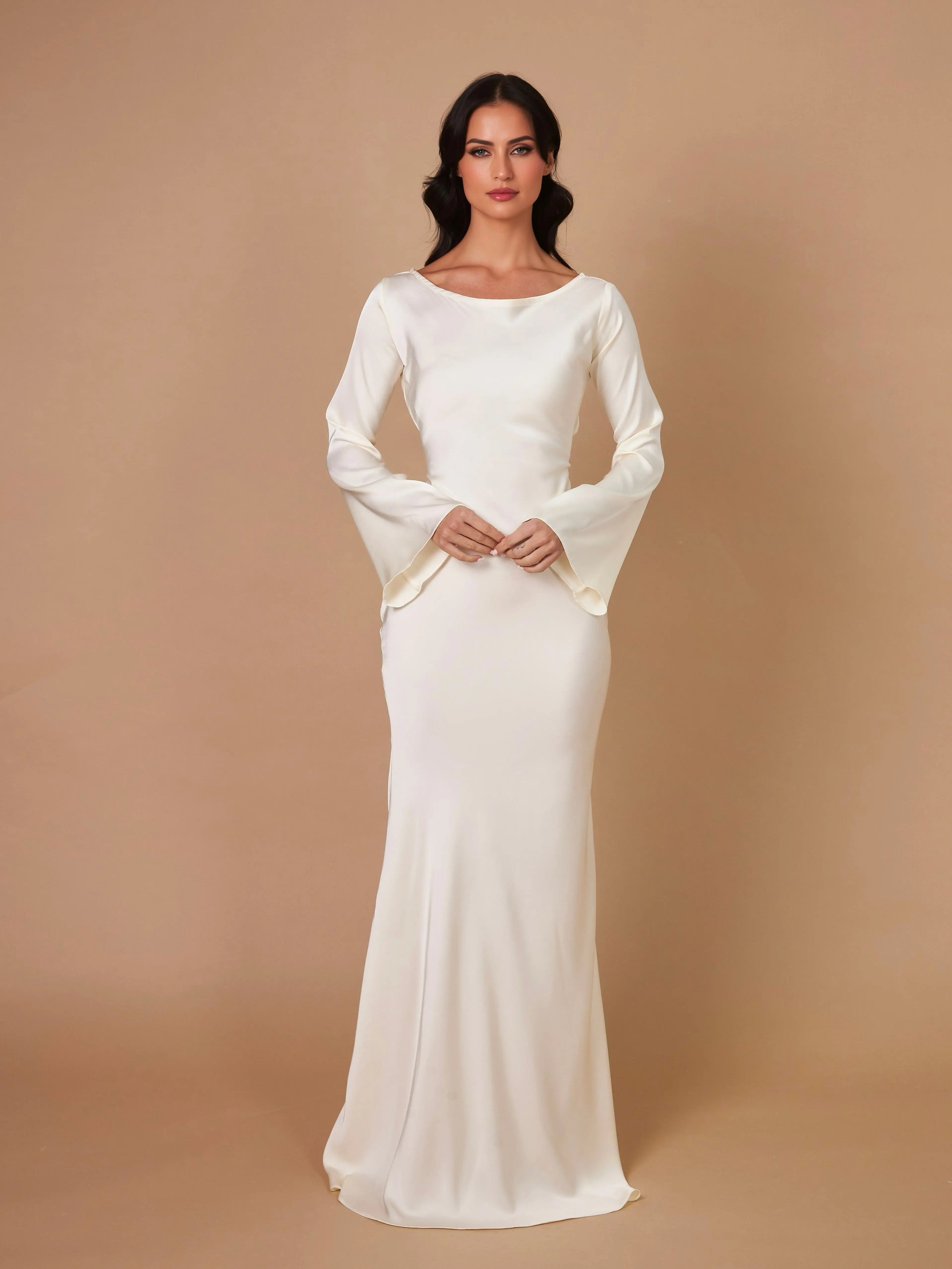Maxi Mermaid Style Dress for Wedding Guests