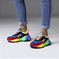 Colorful Women's Sporty Platform Sneakers
