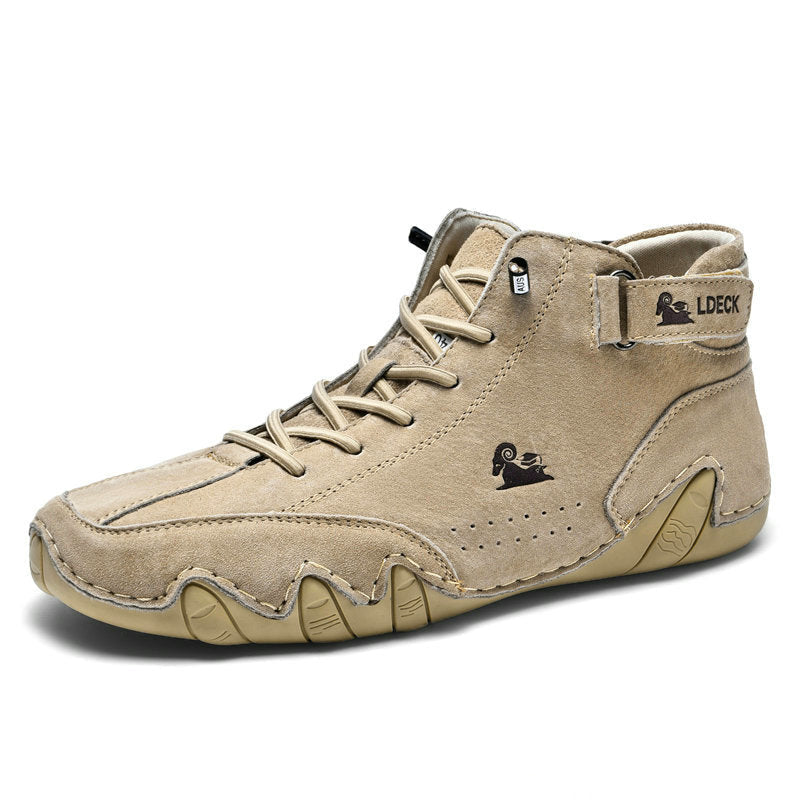 Men's High-Top Barefoot Sneakers | Lace and Velcro Fastening