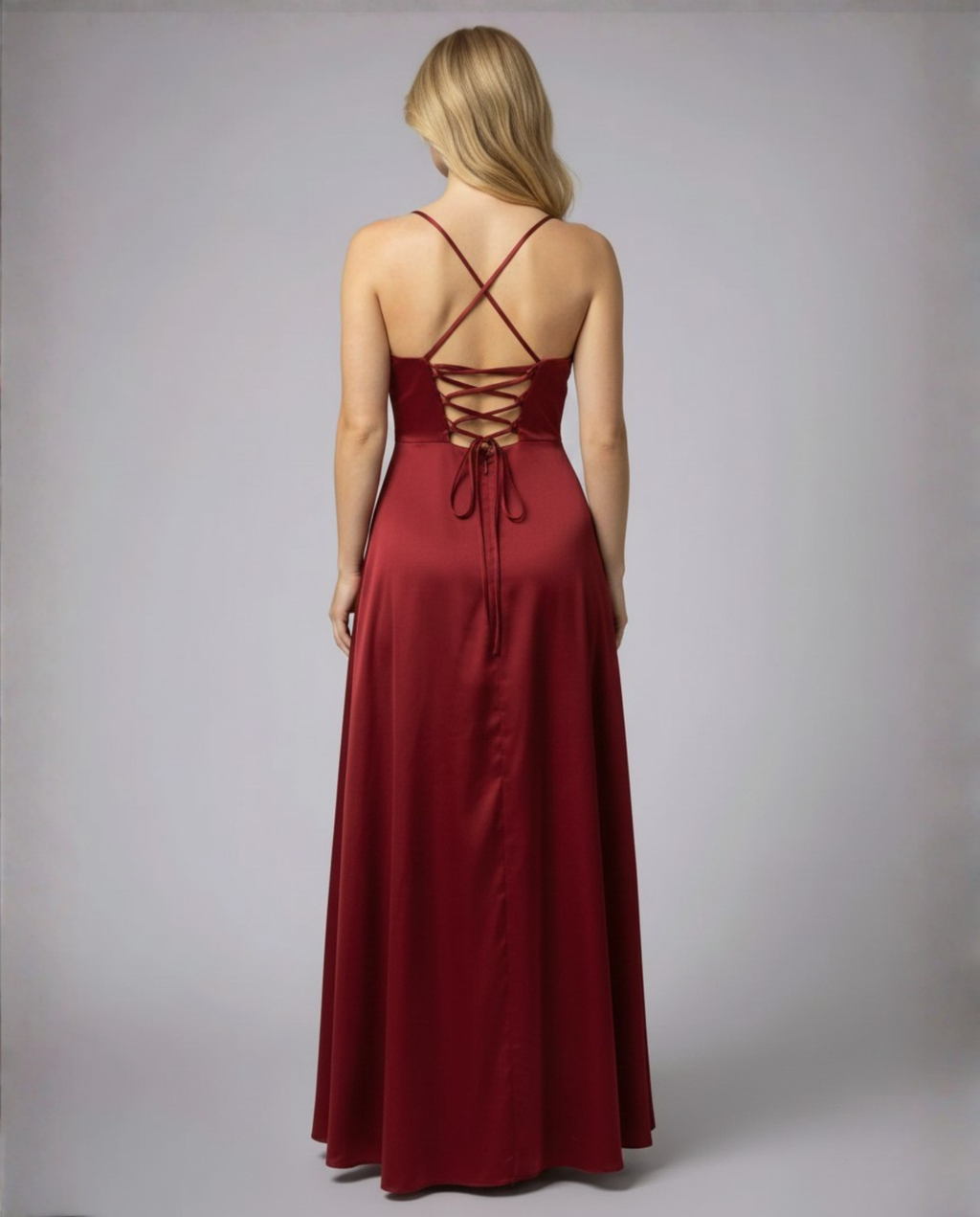 High Slit Maxi Evening Dress for Women