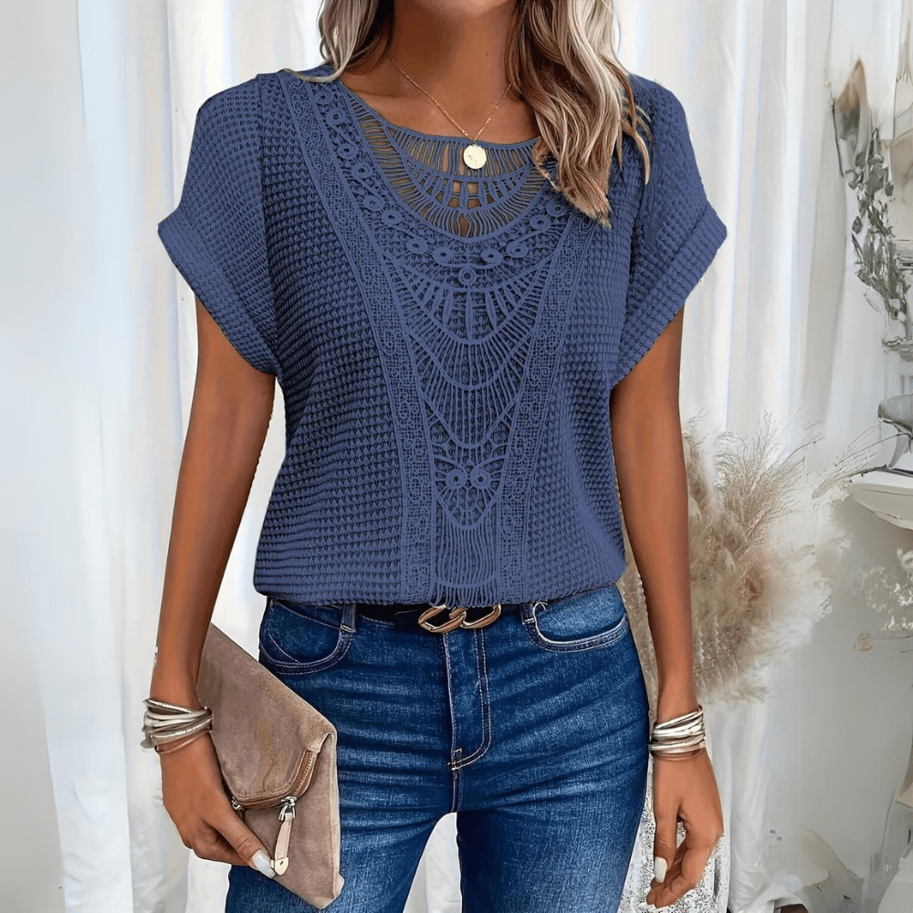 Women's Bohemian Summer Top | Short Sleeve