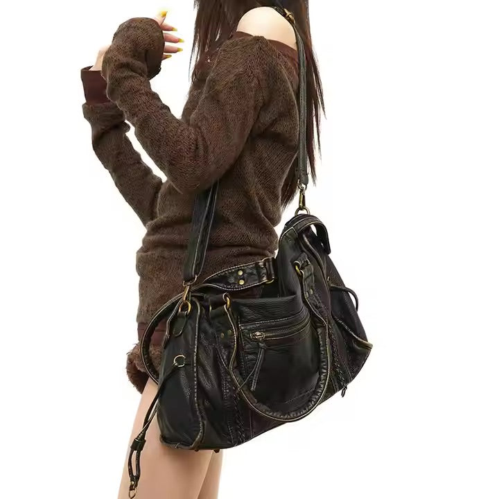Women's Vintage Boho-Inspired Handbag | Spacious Compartment
