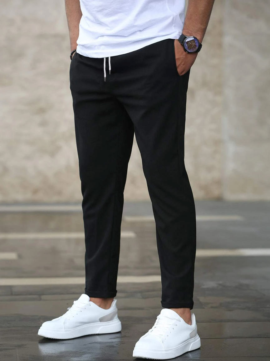 Men's Slim Fit Joggers with Drawstring