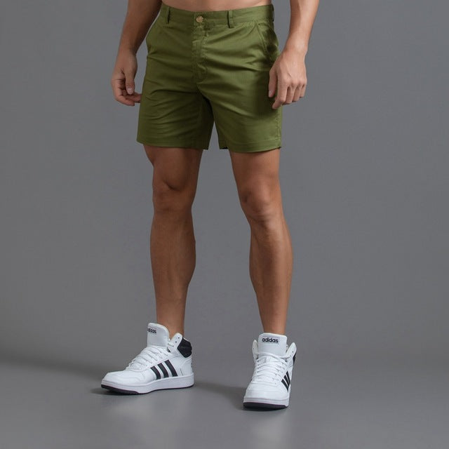 Men's Casual Summer Slim Fit Chino Shorts | with Pockets