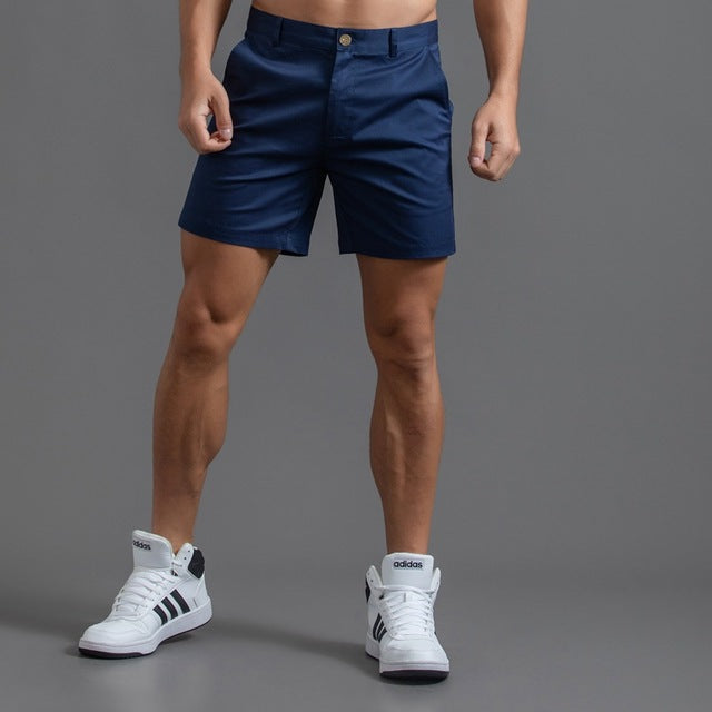 Men's Casual Summer Slim Fit Chino Shorts | with Pockets