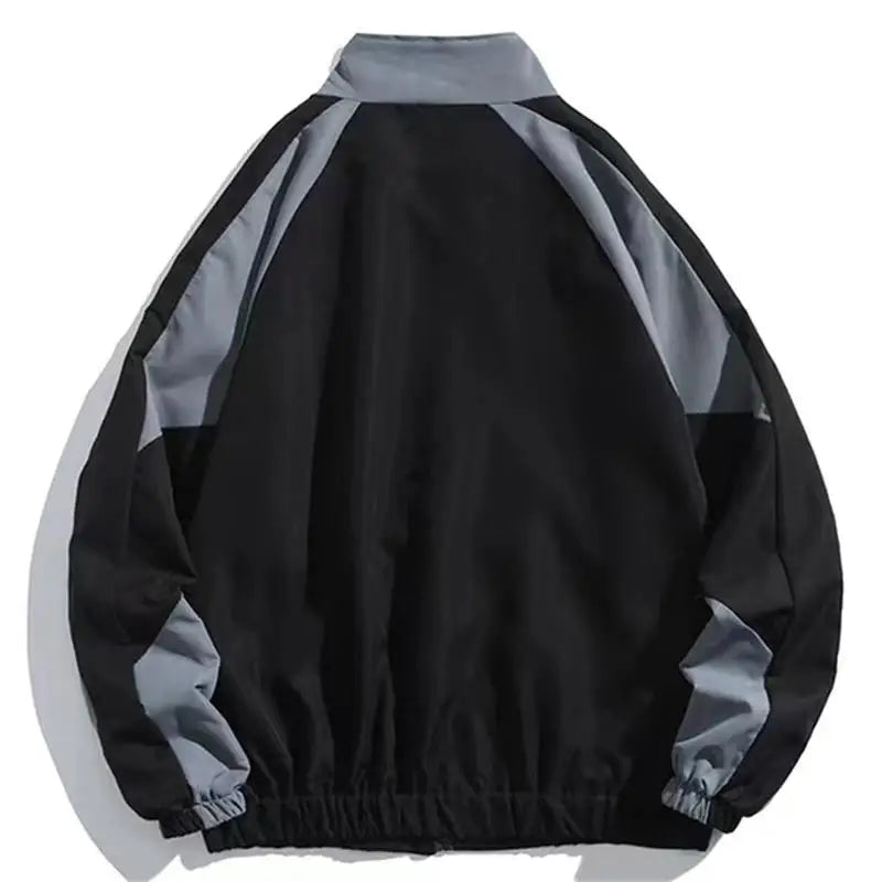 Men's Retro Colorblock Windbreaker Jacket | Loose Fit