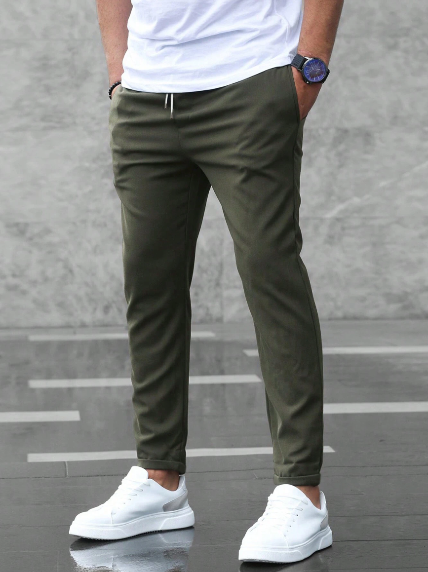 Men's Slim Fit Joggers with Drawstring