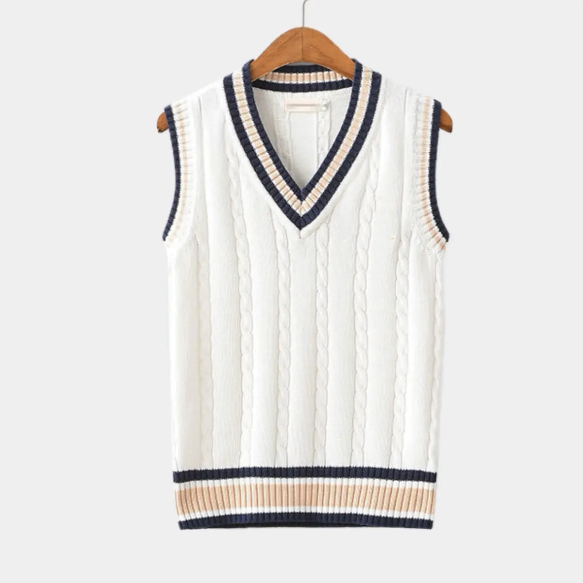 Unisex V-Neck Knitted Sweater Vest | Casual