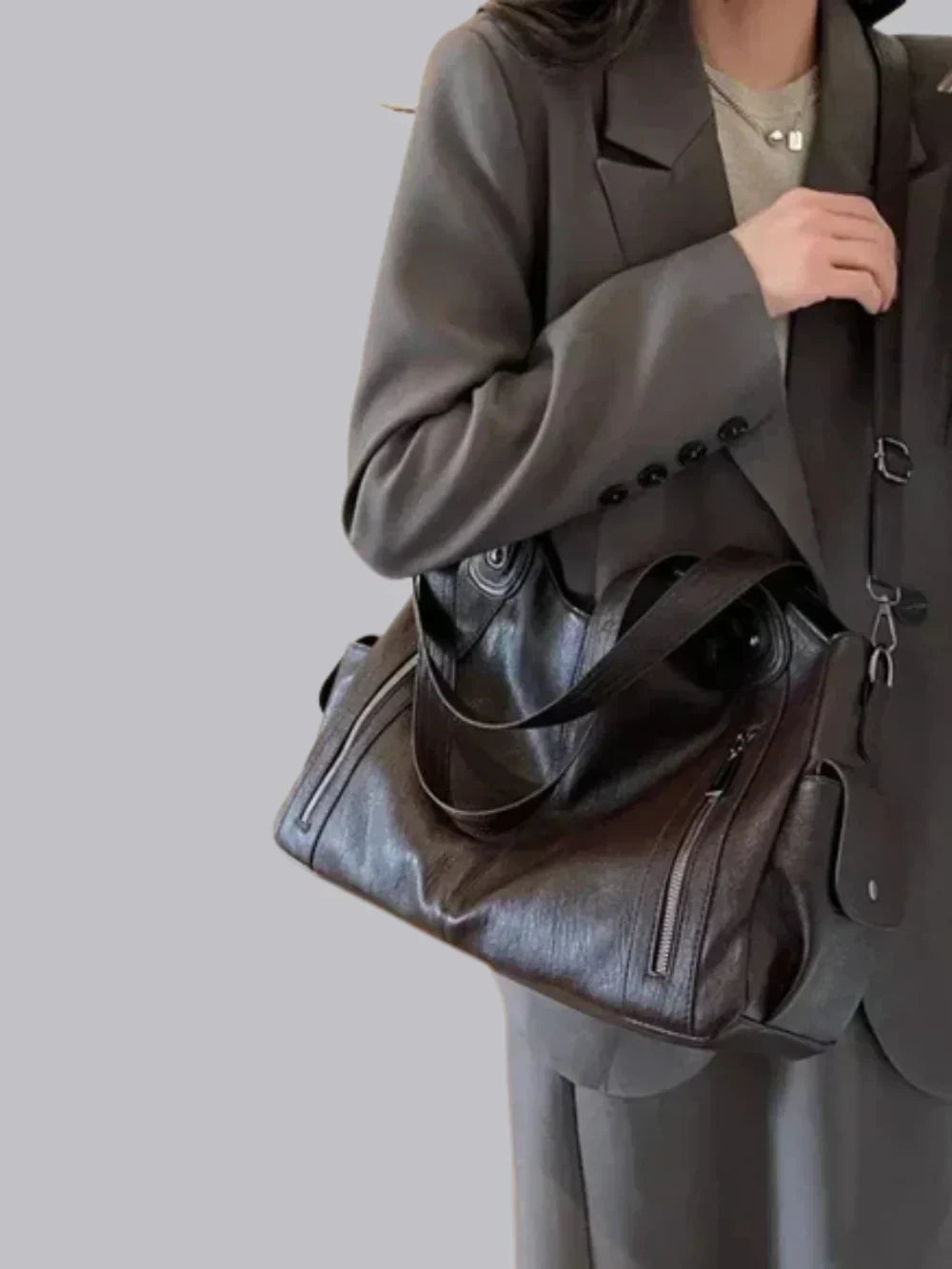 Large Women's Handbag with Shoulder Strap