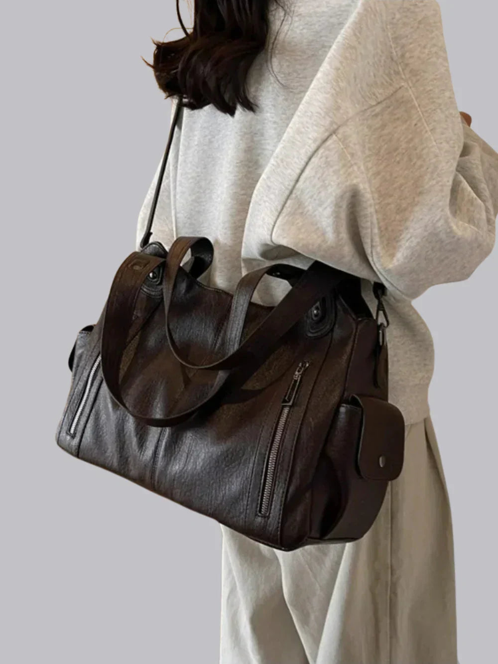 Large Women's Handbag with Shoulder Strap