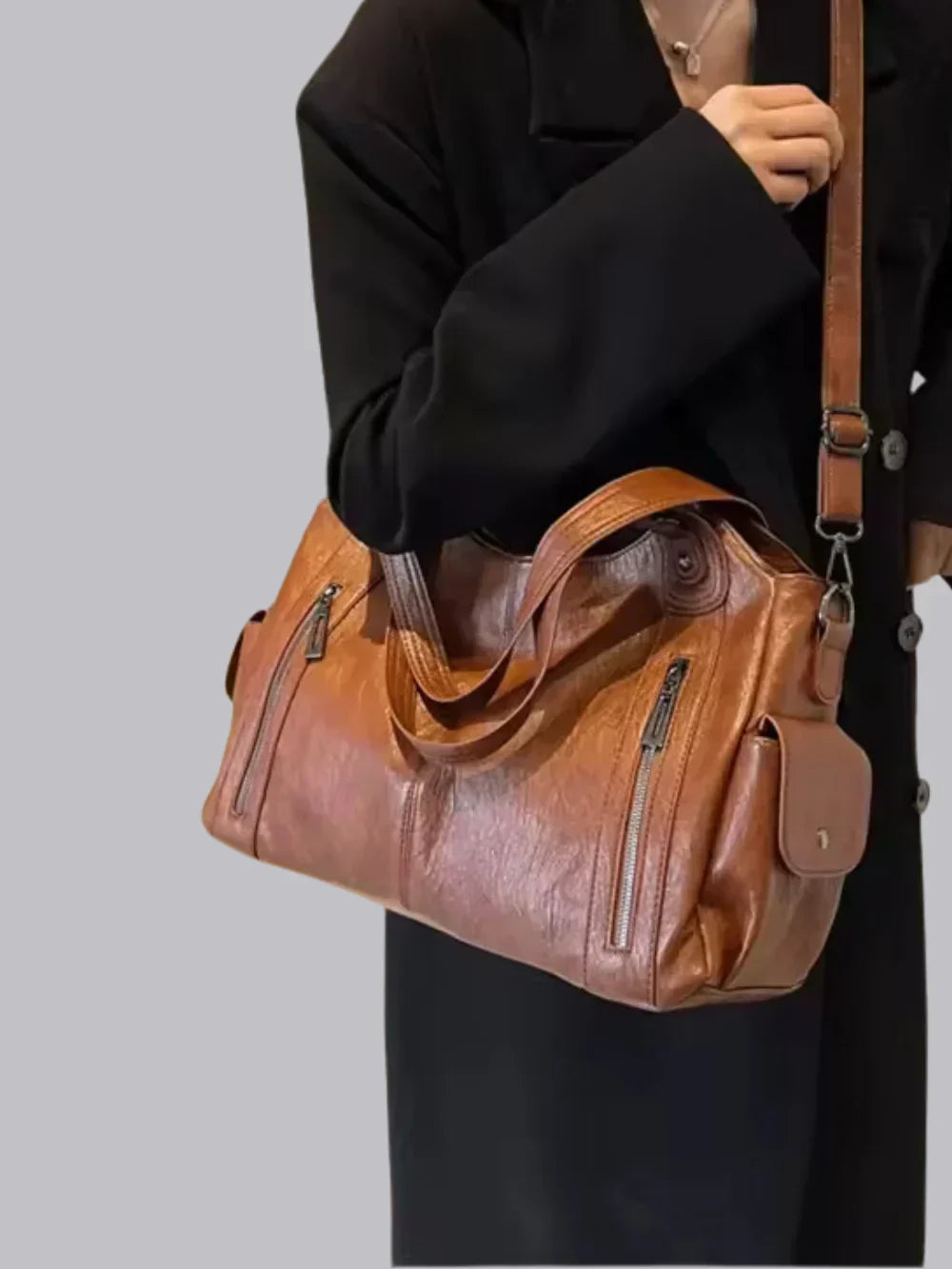 Large Women's Handbag with Shoulder Strap