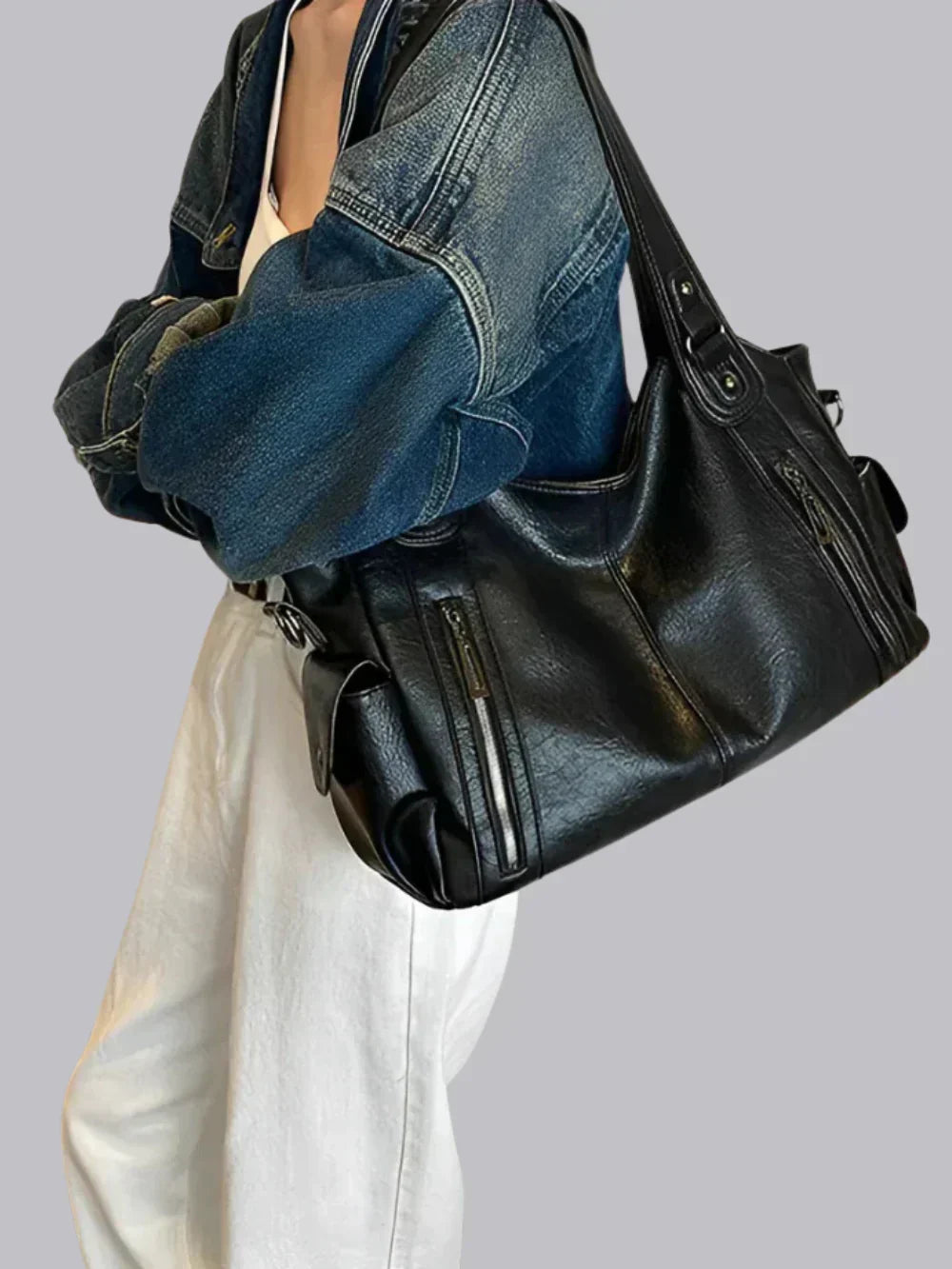 Large Women's Handbag with Shoulder Strap