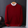 Men's Classic Solid Color Crewneck Sweater | Long Sleeve