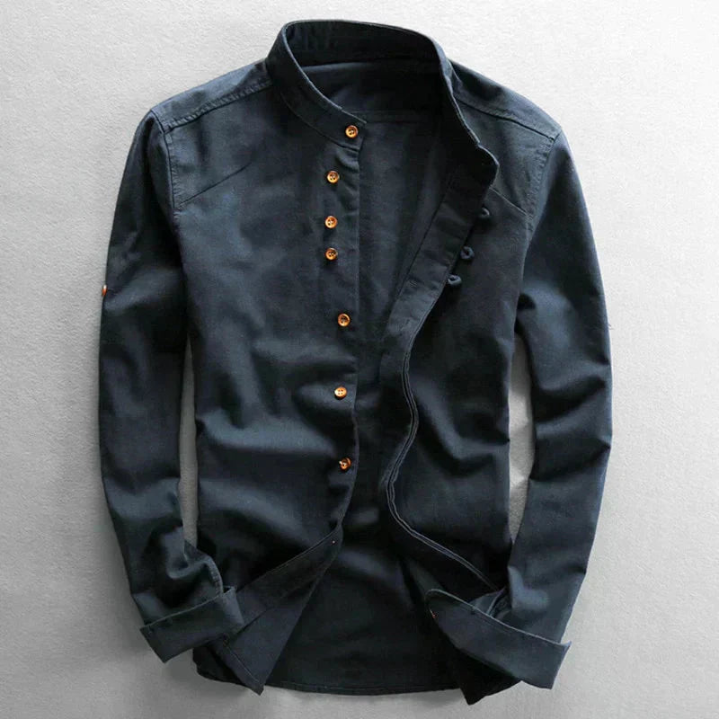 Men's Long Sleeve Japanese Style Shirt