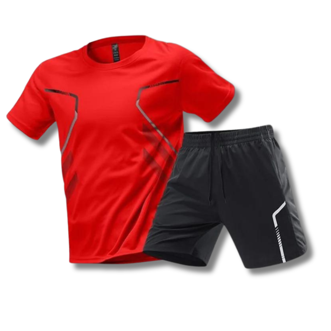 Men's Athletic Outfit | T-Shirt and Shorts