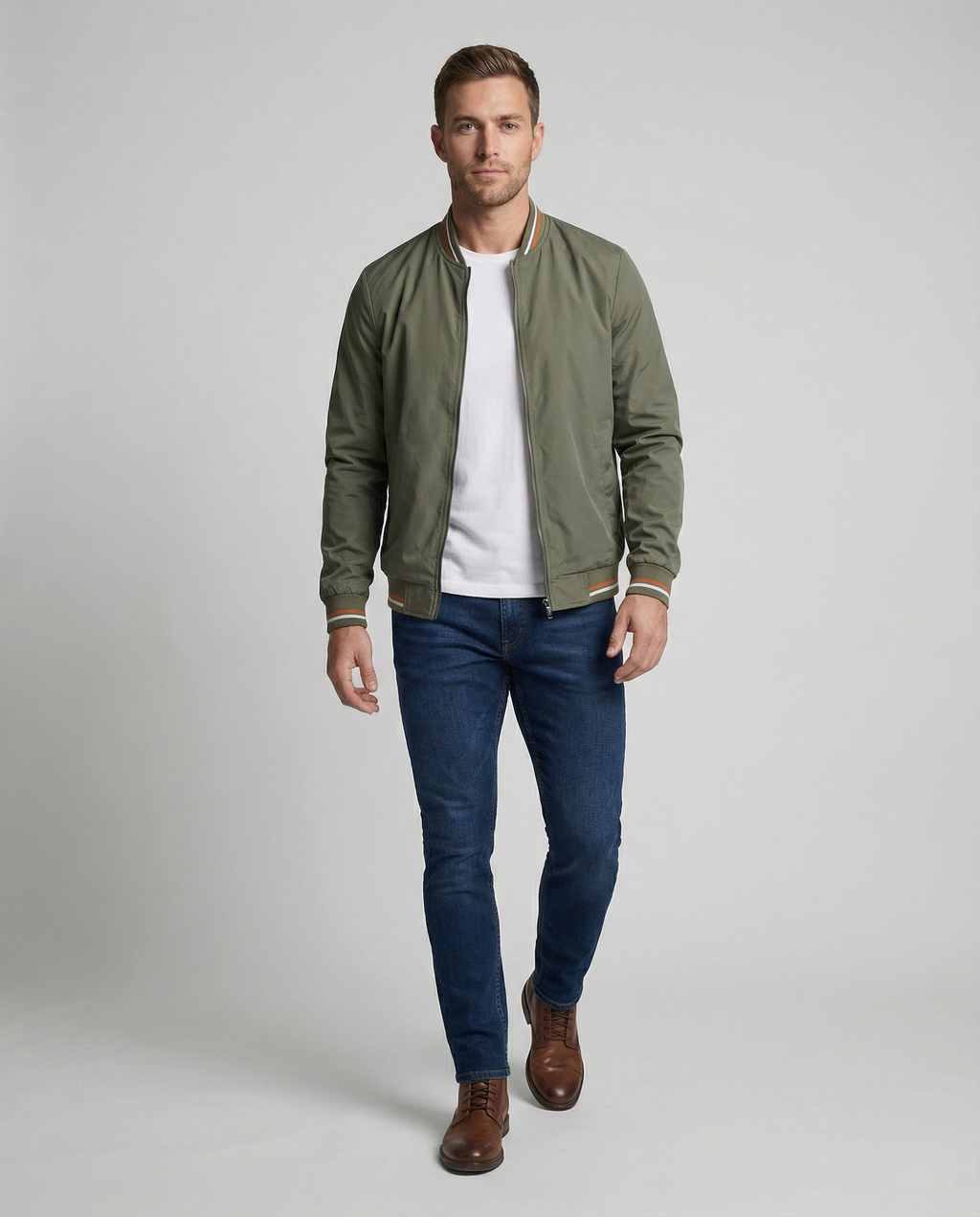 Men's Slim Fit Long Sleeve Transition Jacket