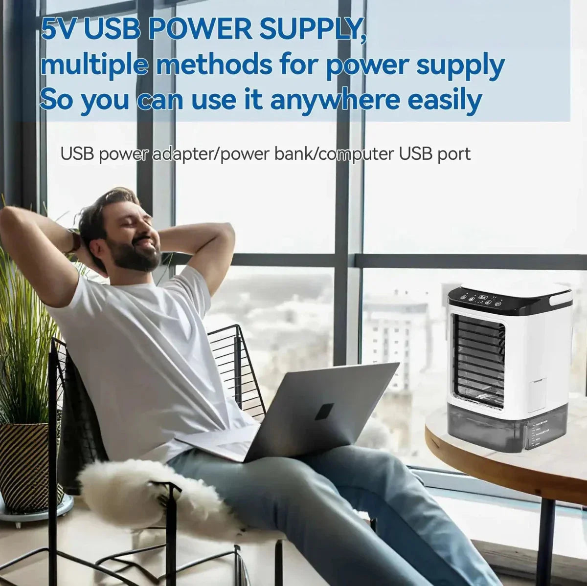 Portable Air Cooler for Refreshing Relief on Warm Days