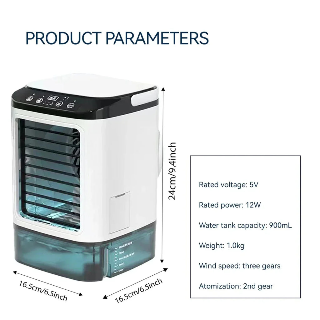 Compact Air Cooler for Refreshing Relief on Warm Days