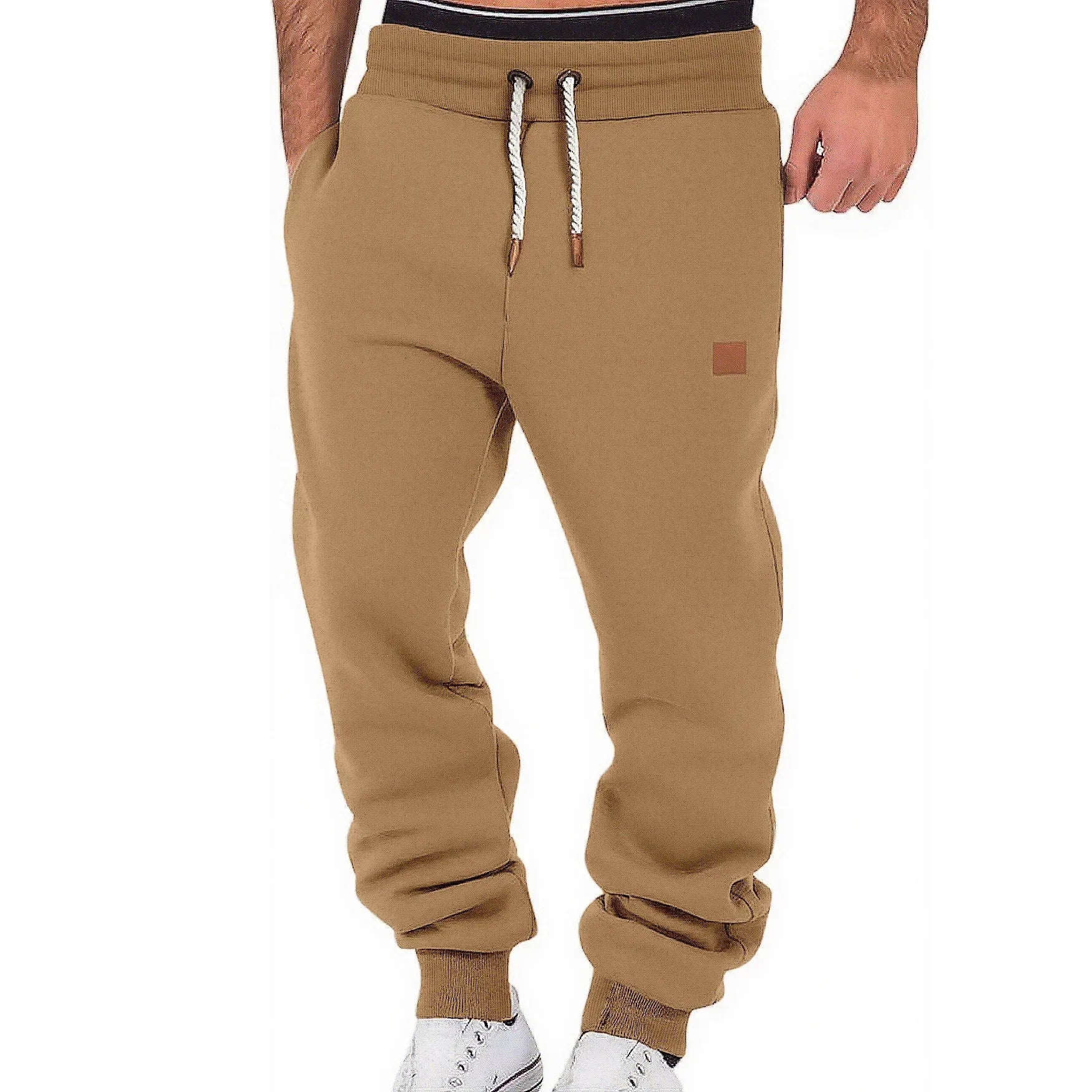 Men's Athletic Jogging Pants with Drawstring