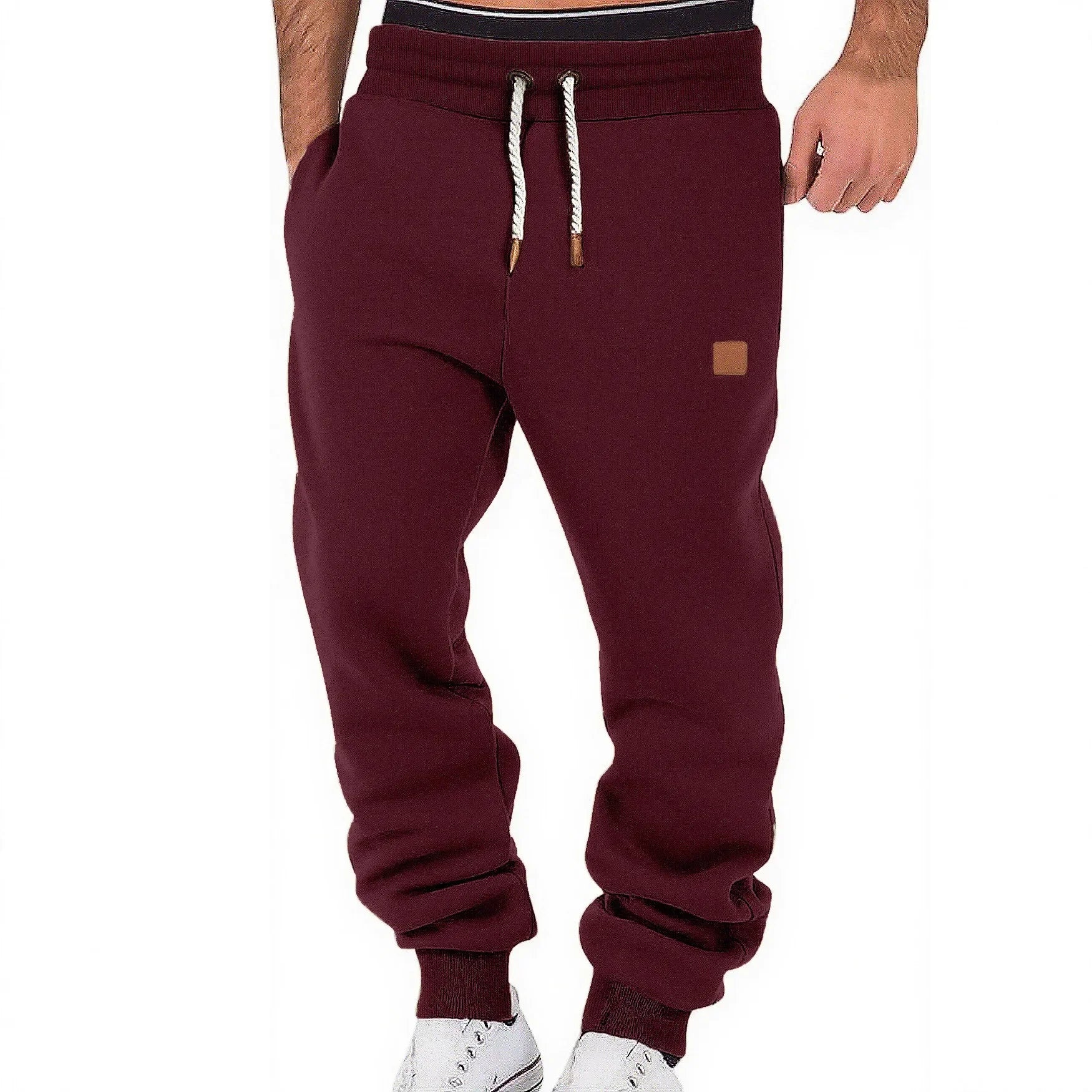 Men's Athletic Jogging Pants with Drawstring