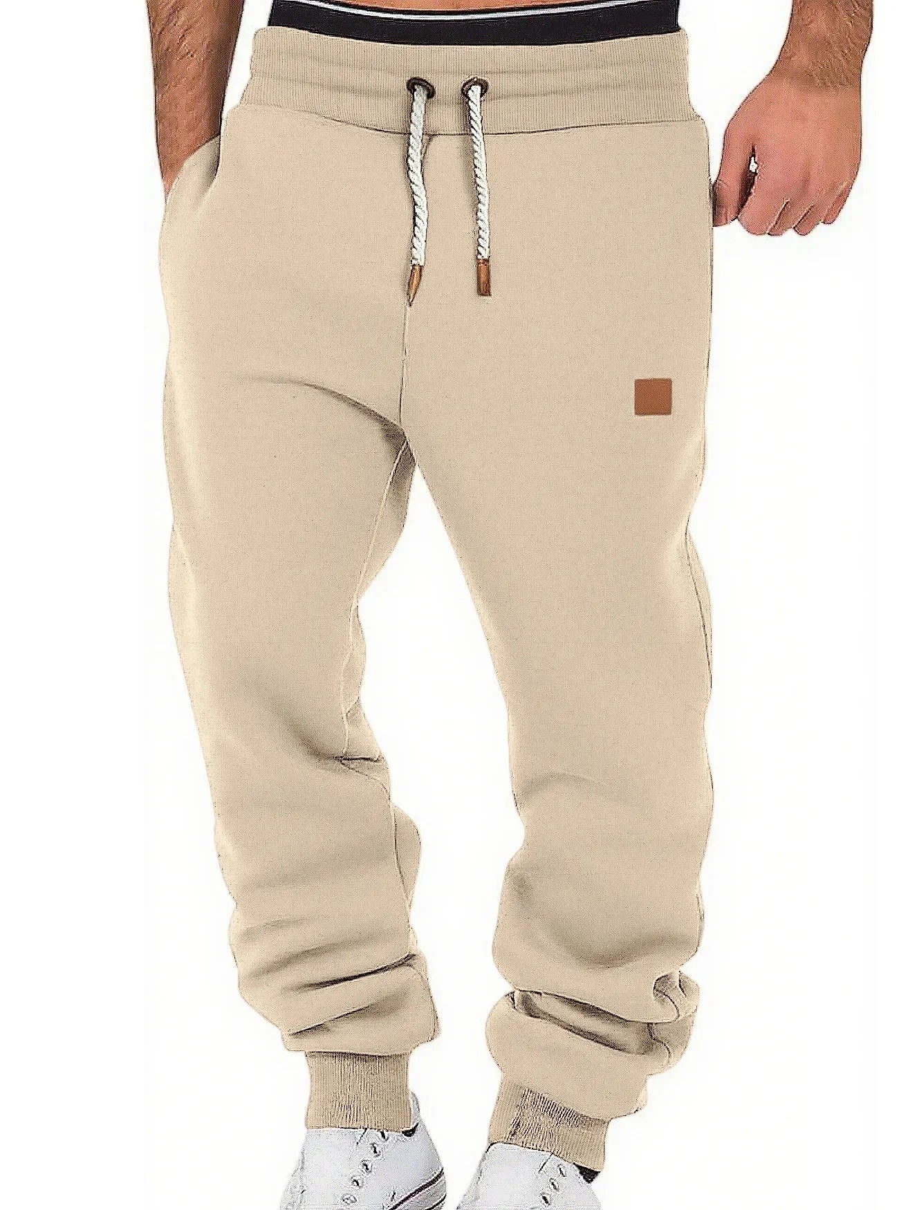 Men's Athletic Jogging Pants with Drawstring