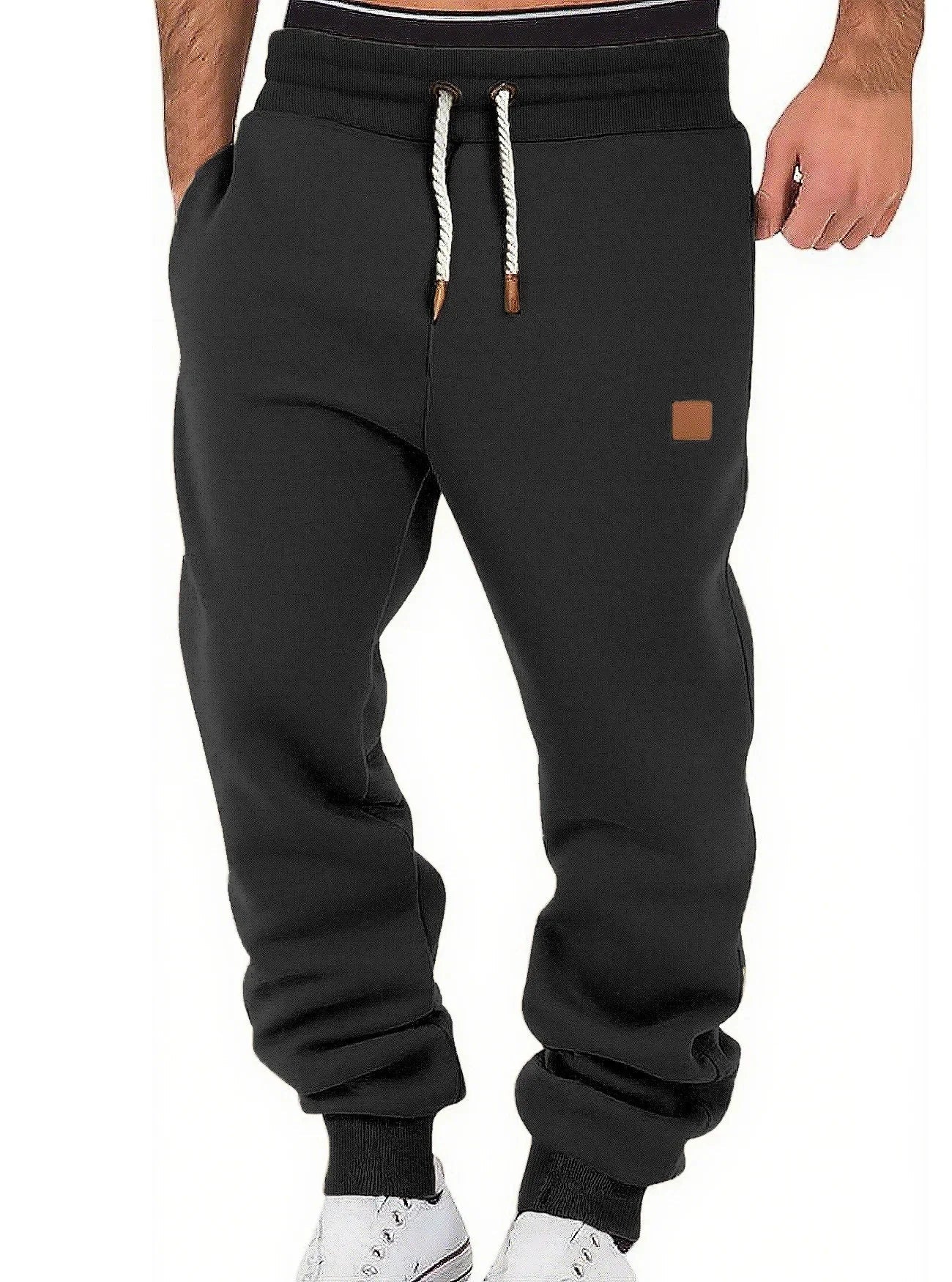 Men's Athletic Jogging Pants with Drawstring