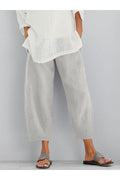 Women's Casual Cropped Wide Leg Trousers | with Pockets