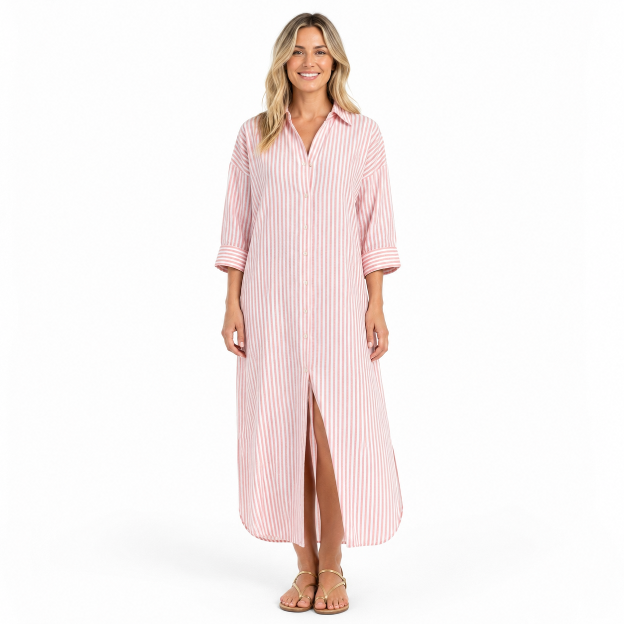 Long Women's Shirt Dress