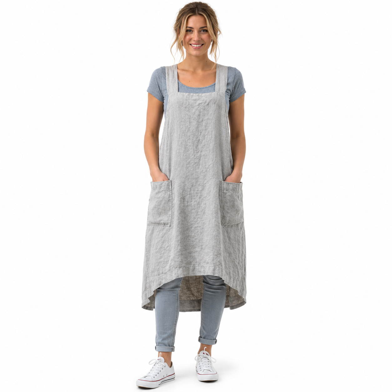 Long Women's Work Apron Dress