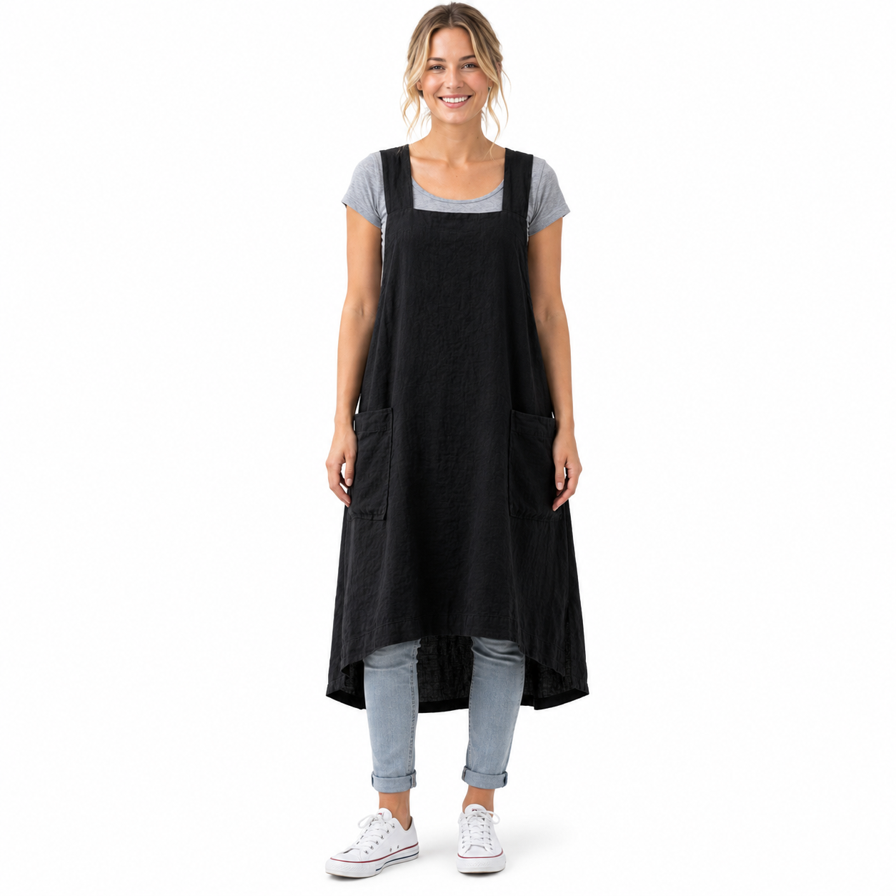 Long Women's Work Apron Dress