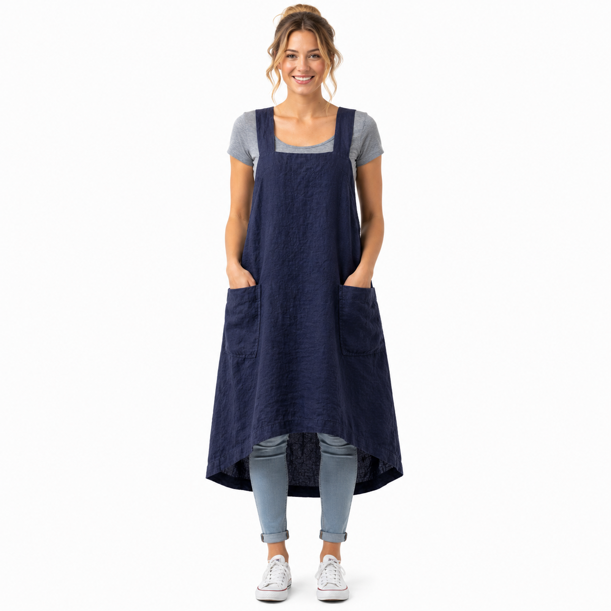Long Women's Work Apron Dress