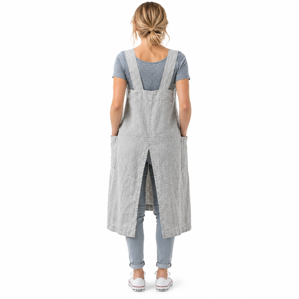 Long Women's Work Apron Dress