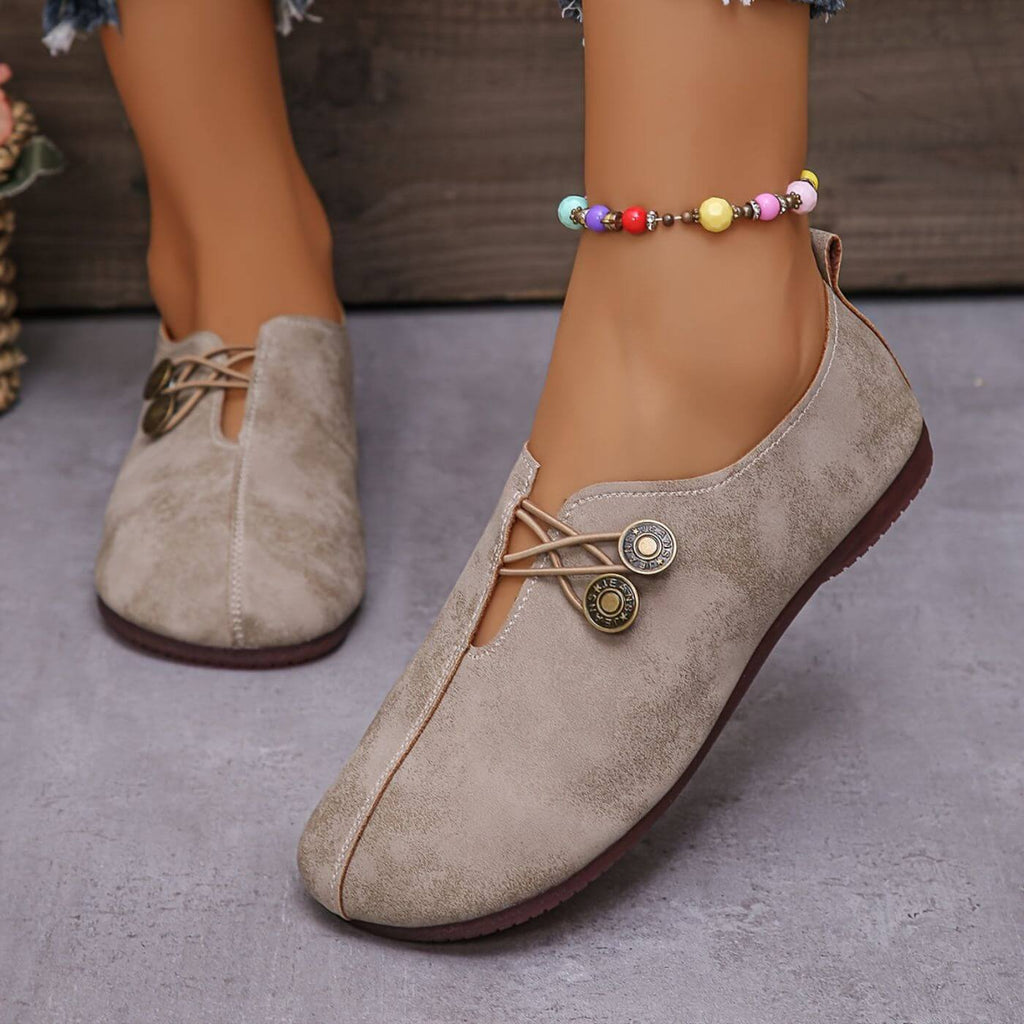 Women's Retro Bohemian Flat Loafers | Slip-On