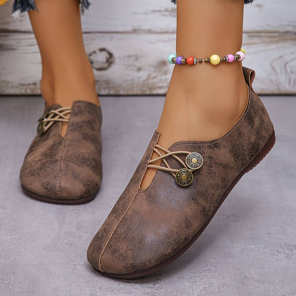 Women's Retro Bohemian Flat Loafers | Slip-On