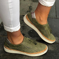 Women's Hollow-Out Round Toe Casual Flats | Slip-On