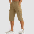 Men's Casual 3/4 Length Cargo Capri Shorts | with Utility Pockets
