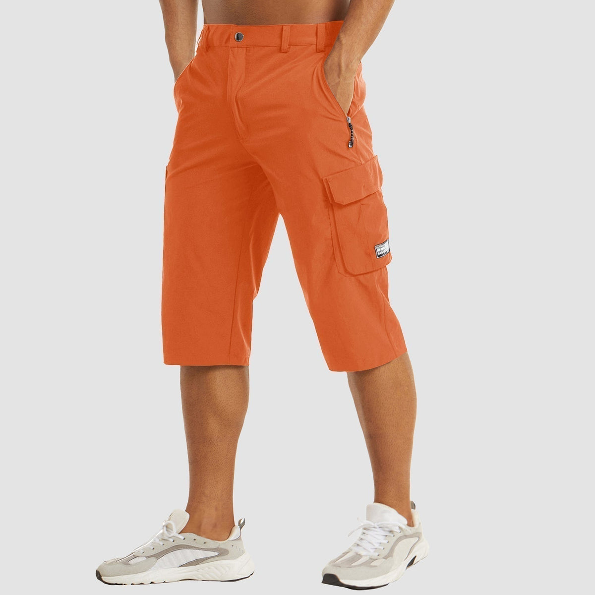 Men's Casual 3/4 Length Cargo Capri Shorts | with Utility Pockets
